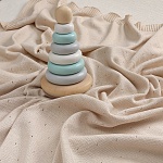 Набор комбинезон с пледом "Капелька" бежевый