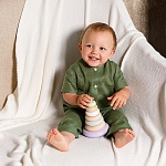 Льняной комбинезон Ветерок зеленый