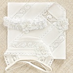 Крестильный комплект "Катерина" для девочки с пеленкой