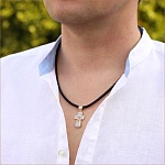 Золотой крестик 12546АКВ, взрослый