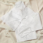 Крестильный комплект "Ольга" для девочки с пеленкой