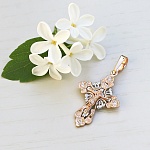 Золотой крестик 20798АКВ женский