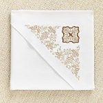 Крестильный пеленка с капюшоном "Яблочный и медовый Спас"