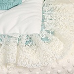 Вязаный комплект на выписку "Жемчуг" тиффани