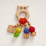 Грызунок Совушка силиконовый с колечком