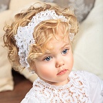 Повязка с кружевным цветком "Катерина"