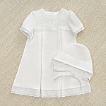 Крестильный комплект "Аленка" для девочки с пеленкой