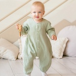 Комбинезон Облачко оливковый из муслина