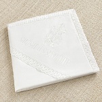 Круженвая пеленка с капюшоном "Белая лоза"