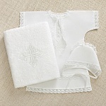 Крестильный набор для ребенка "Классика" с полотенцем