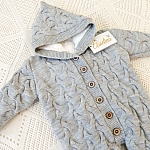 Утепленный комбинезон  "Остин" с капюшоном, серый