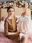 Костюмчик с платьем "Мерлетто" зефир