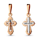 Золотой крестик 14717АКВ