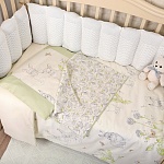 Постельный набор из 5 предметов Кролики