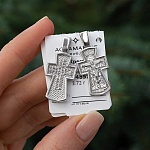 Серебряный крестик 14852АКВ, взрослый
