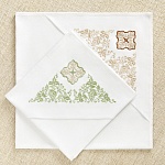 Крестильный пеленка с капюшоном "Яблочный и медовый Спас"