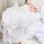 Комплект на выписку девочки "Самия" белоснежный