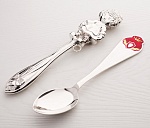 Серебряная ложка и погремушка "Принцесса"