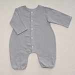 Комбинезон Облачко серый из муслина