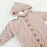 Утепленный комбинезон  "Остин" с капюшоном, пудра