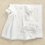 Крестильный комплект "Серафима" для девочки с пеленкой