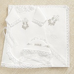 Крестильный комплект "Серебряная лоза" унисекс с крыжмой