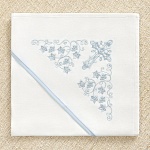 Пеленка для крещения с капюшоном "Листики"