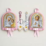 Подарочный набор "Икона и ложка для крестницы"