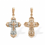Золотой крестик 20733АКВ женский