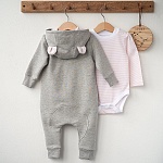 Комбинезон Морозик серо-розовый