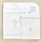 Мешочек для крестильных принадлежностей "Ажурный крест"