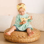 Костюмчик из муслина Дуэт цунами-мята для девочки