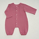 Комбинезон Облачко ягодный из муслина