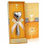 Серебряная погремушка "Сердечко"