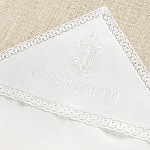 Круженвая пеленка с капюшоном "Белая лоза"