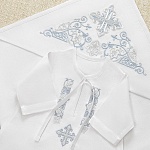 Крестильный комплект "Артемий" для мальчика с пеленкой