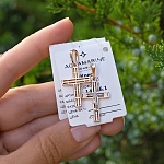 Золотой крестик 14946АКВ