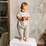 Льняной комбинезон Ветерок тауп