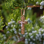 Золотой крестик 14869АКВ