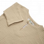 Детский летний костюмчик из муслина Самурай бежевый