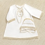 Теплая сорочка "Ульяна" для Крещения девочки