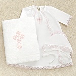 Крестильный набор для девочки "Вероника" с полотенцем