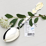 Серебряная ложка с позолотой "Ангел"