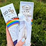 Серебряная погремушка "Кукла"