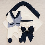 Костюмчик/комплект с уголком Денди клетка