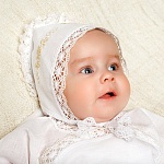 Детский крестильный набор "Золотая лоза" с полотенцем