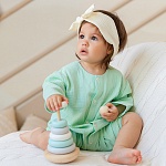 Комбинезон Облачко мятный из муслина