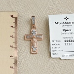 Золотой крестик 11421АКВ, взрослый