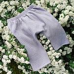 Костюмчик из муслина Дуэт молочно-серый для мальчика