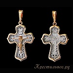 Золотой крестик 12694АКВ